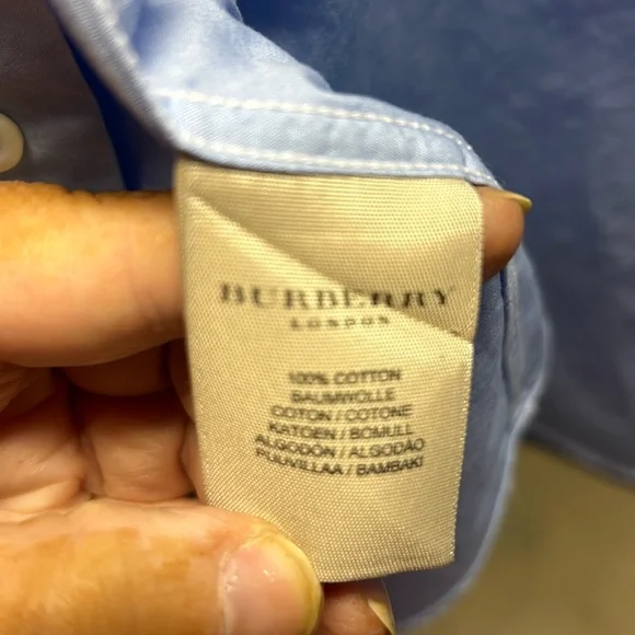 EUC BURBERRY LONDON BUTTON DOWN - Picture 6 of 6